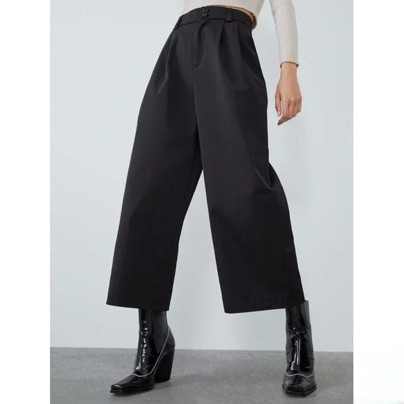 ZARA TECHNICAL FABRIC TROUSERS - Picture 3 of 6
